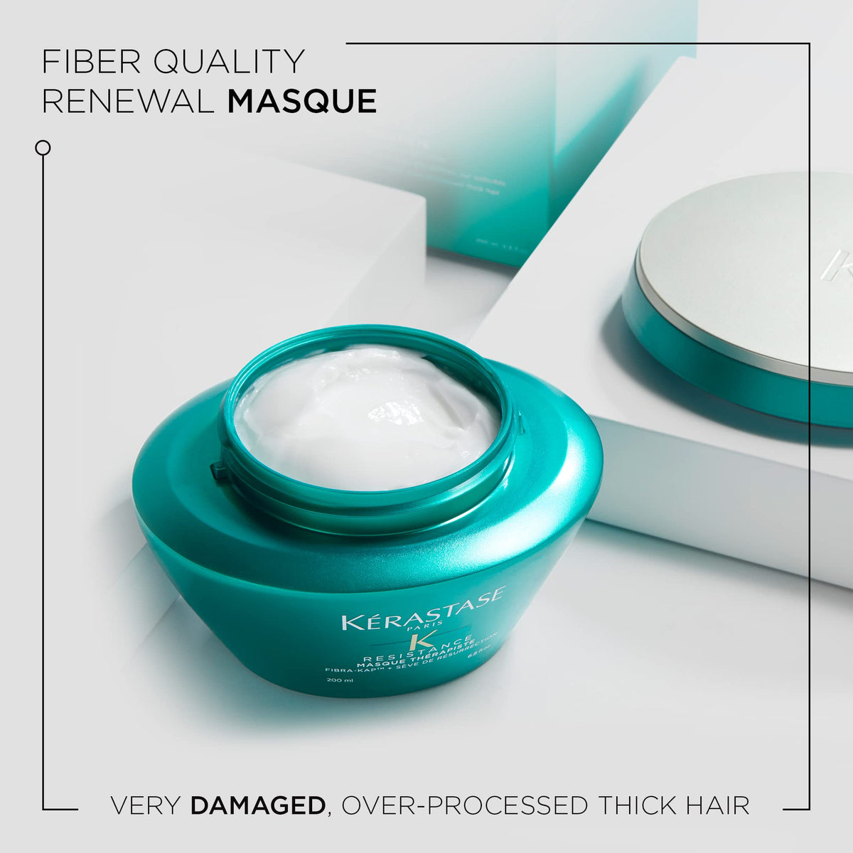 KÉRASTASE close-up cream texture demonstrating rich repair benefits