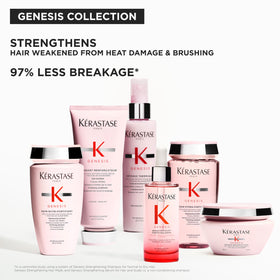 KÉRASTASE lifestyle bathroom counter setup promoting salon-style routine