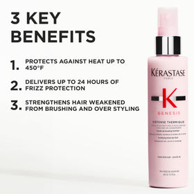 KÉRASTASE texture close-up illustrating lightweight creamy spray benefit