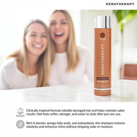KERATHERAPY argan oil droplet closeup adding shine and moisture