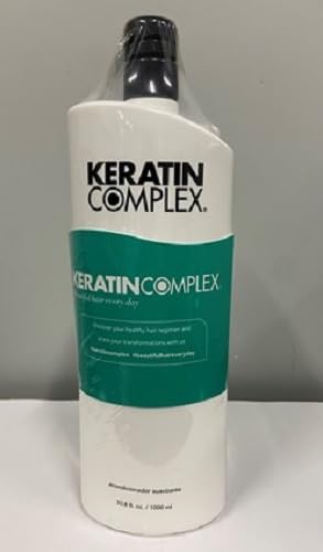 Keratin Complex before and after hair image showcasing visible smoothing benefit