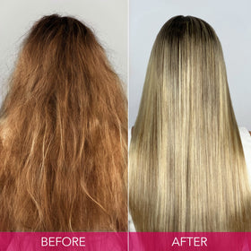 Keratin Complex close-up label highlighting sulfate- and paraben-free formula