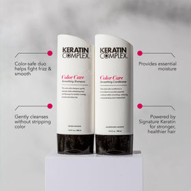 Keratin Complex pump dispensing shampoo for easy professional use