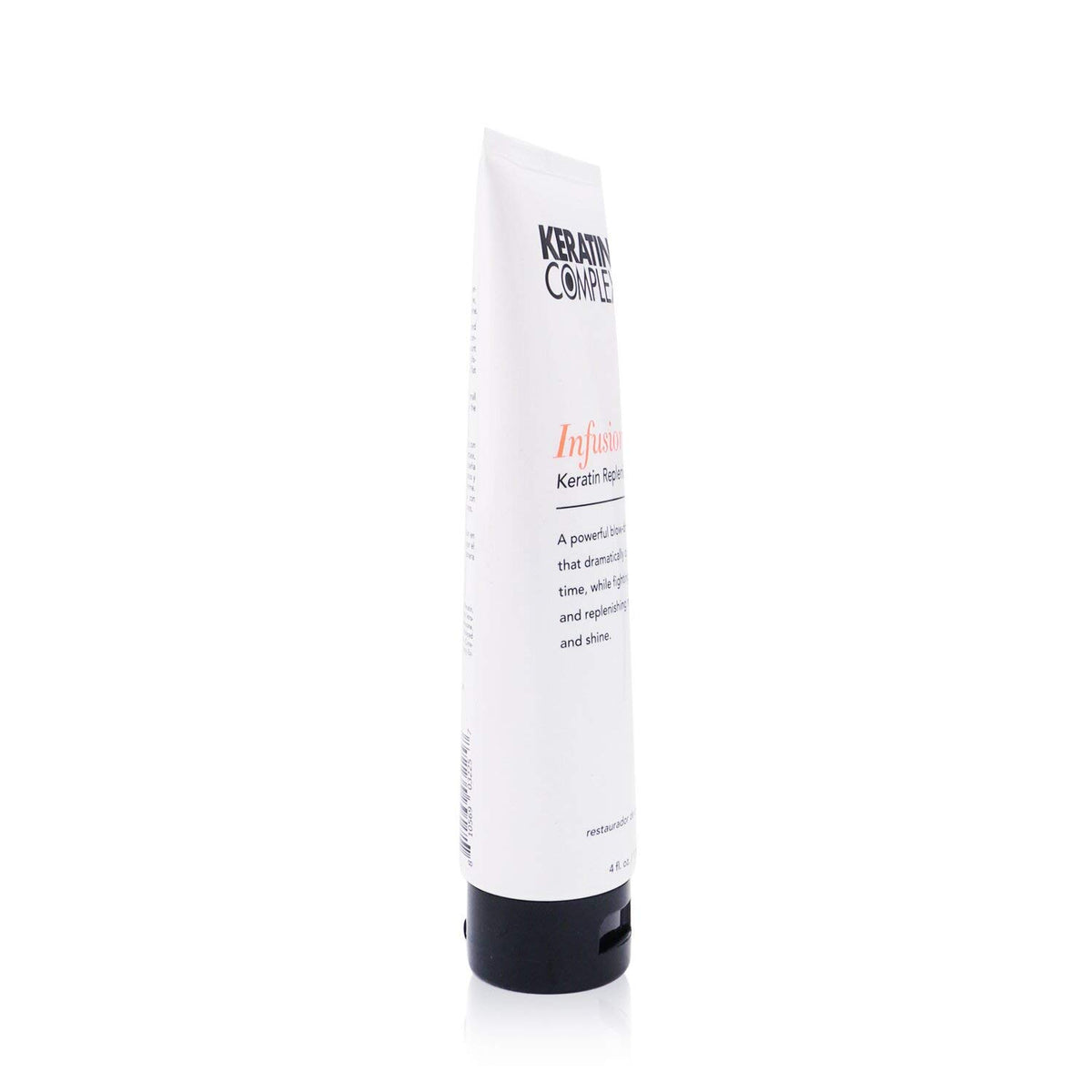 Keratin Complex cream texture close-up illustrates smooth formula for easier styling