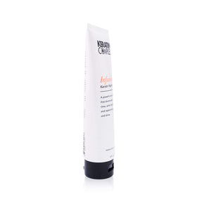 Keratin Complex cream texture close-up illustrates smooth formula for easier styling