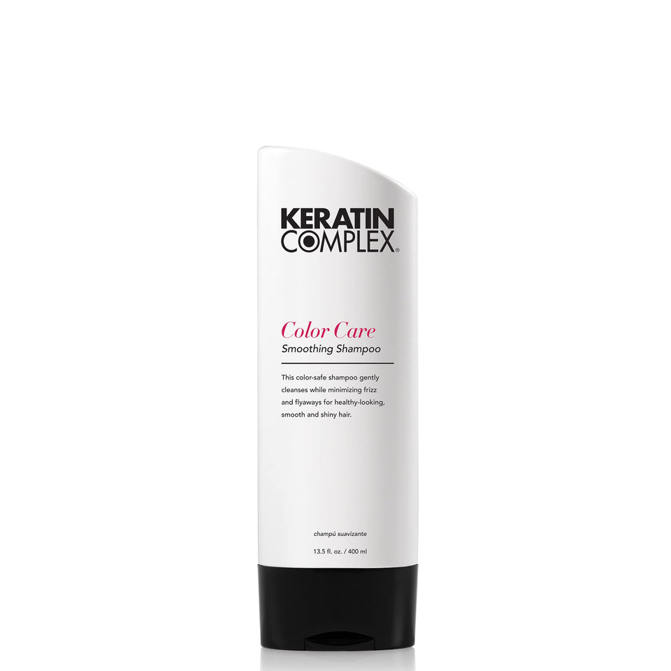 Keratin Complex front bottle showing product and benefits