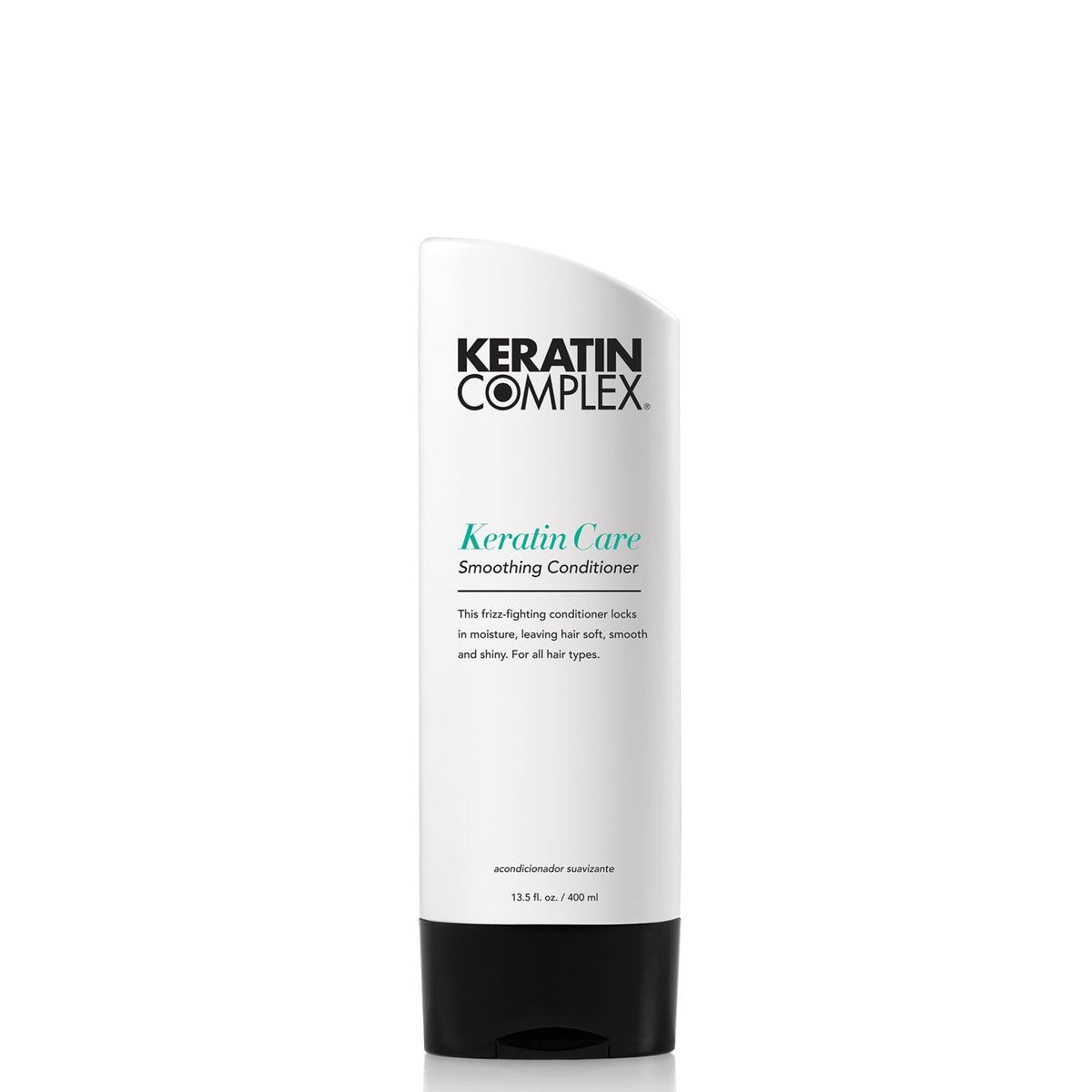 Keratin Complex front packaging showing bottle and clear label for easy identification and trust