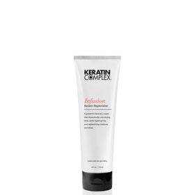 Keratin Complex front packaging showing bottle and clear labeling for easy identification and benefits