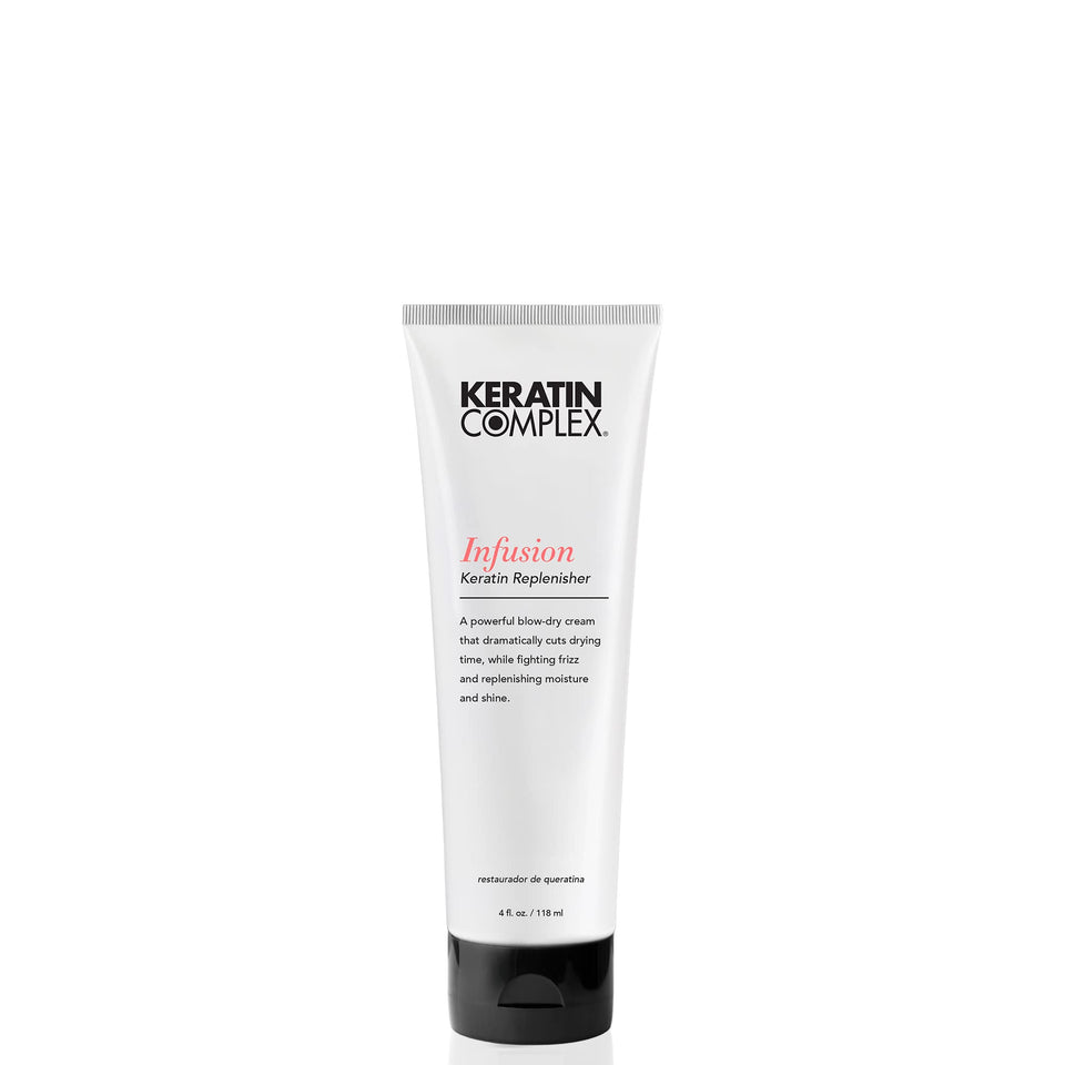 Keratin Complex front packaging showing bottle and clear labeling for easy identification and benefits