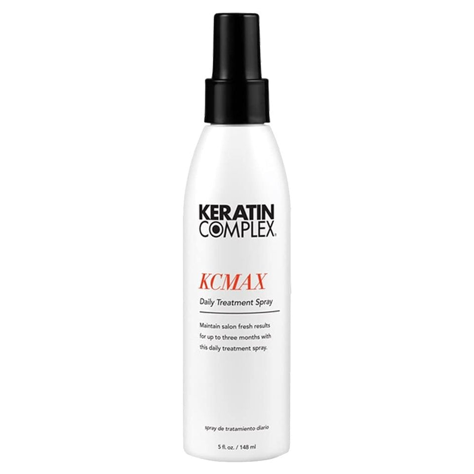 Keratin Complex KCMAX front bottle showing label and size for quick identification and benefit