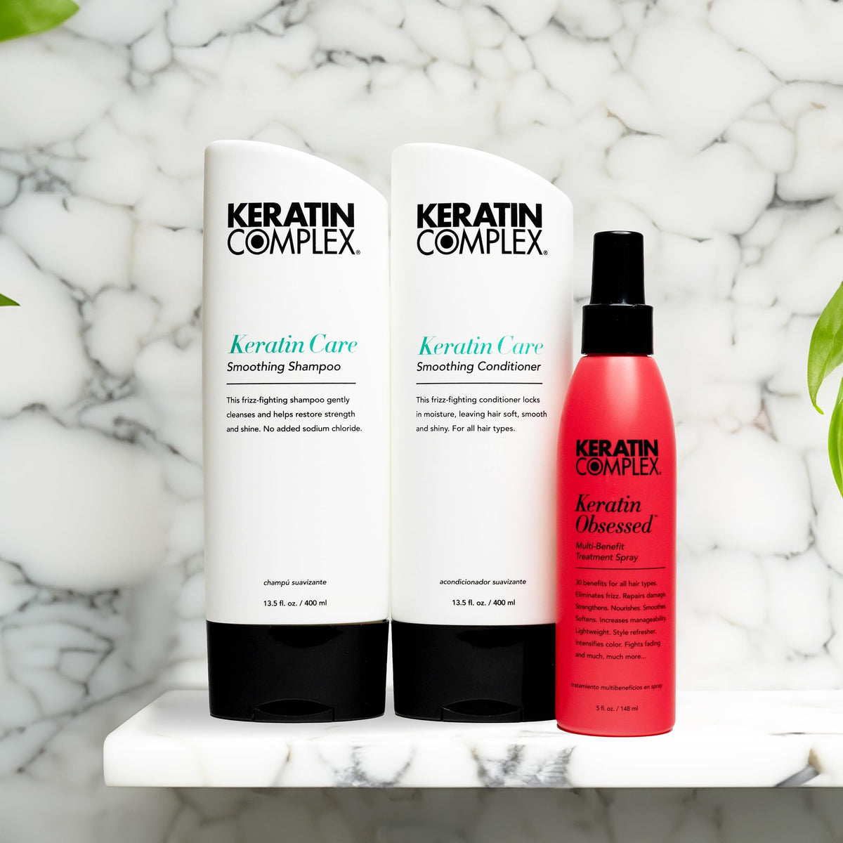 Keratin Complex Keratin Obsessed bottle highlighting shine-boosting benefit