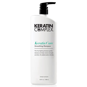 Keratin Complex front bottle view showing product and easy dispensing
