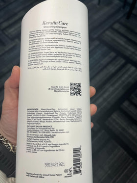 Keratin Complex on hair showing silky smooth texture and reduced frizz benefit