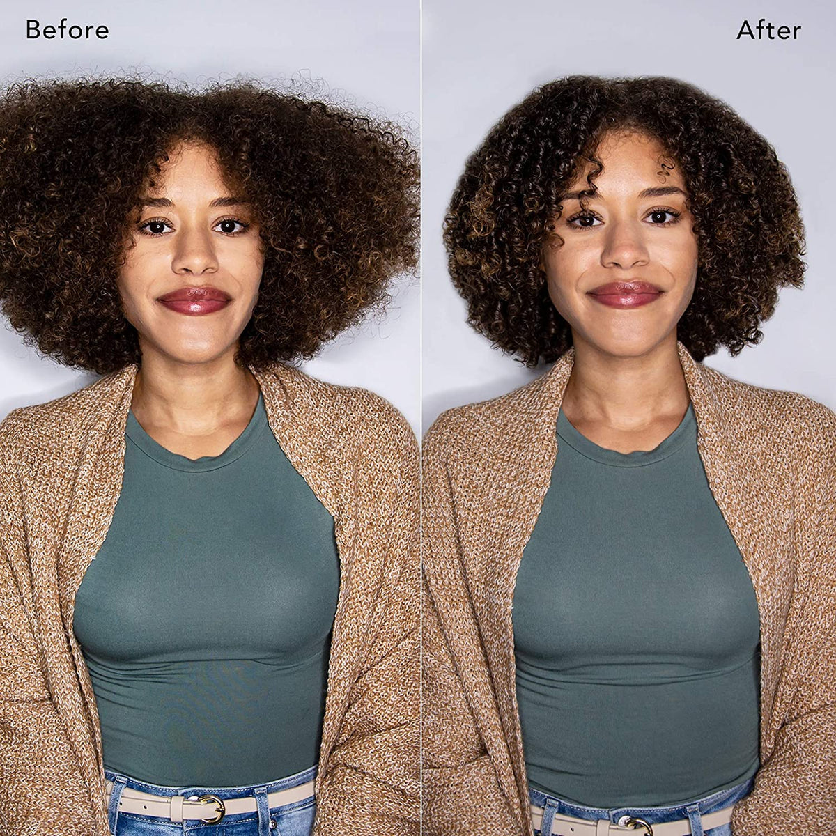 Keratin Perfect conditioner pour detail showing smoothing hydration
