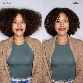 Keratin Perfect conditioner pour detail showing smoothing hydration