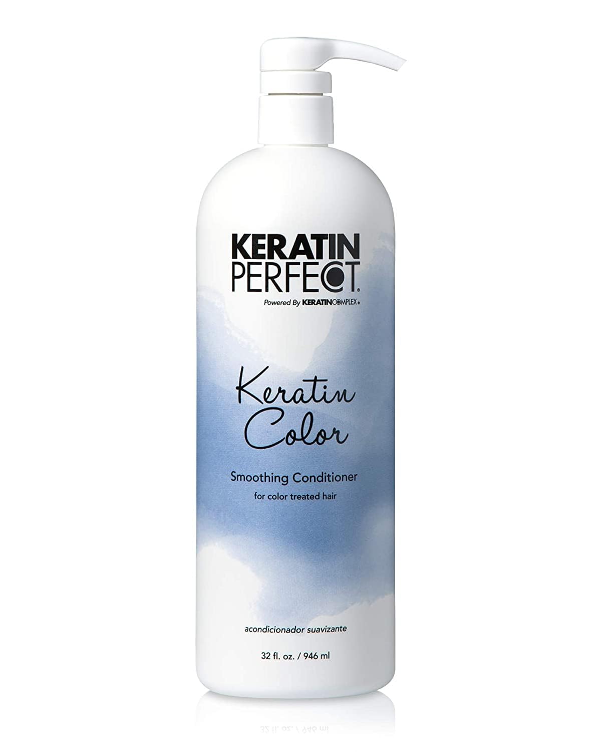 Keratin Perfect front bottle 32oz showing packaging and salon-size convenience