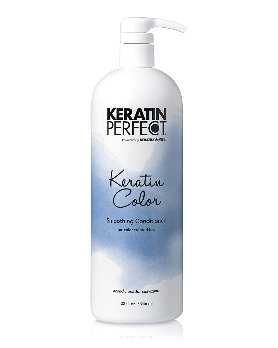 Keratin Perfect front bottle 32oz showing packaging and salon-size convenience