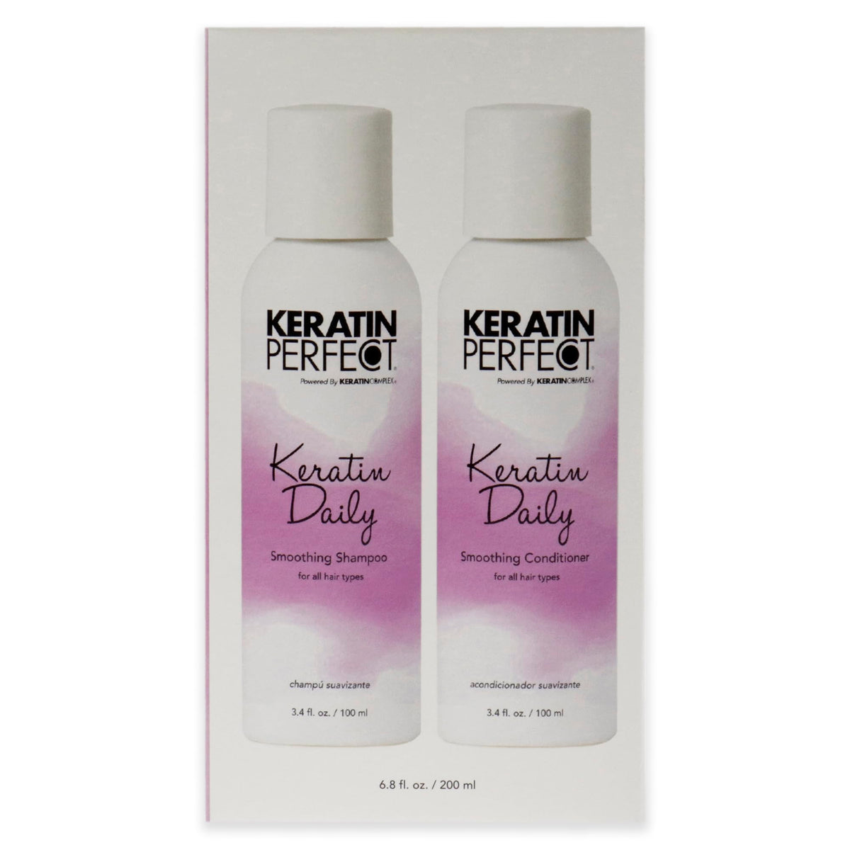 Keratin Perfect styled hair lifestyle shot showing reduced frizz and shine