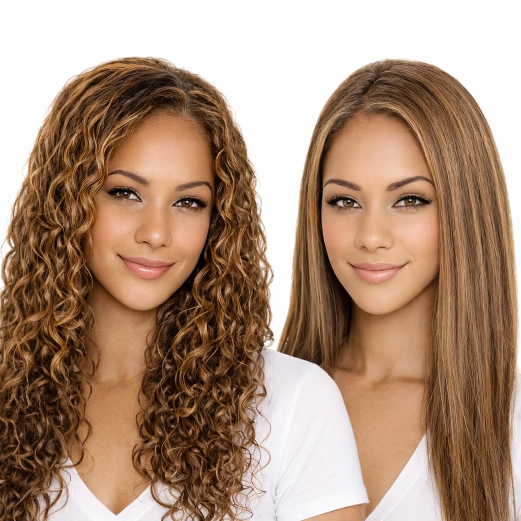 KERATIN RESEARCH finished shiny hair in lifestyle scene illustrating manageability