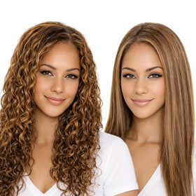 KERATIN RESEARCH finished shiny hair in lifestyle scene illustrating manageability