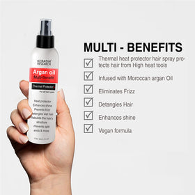 KERATIN RESEARCH texture shot with argan oil and amino acids highlighting nourishing ingredients