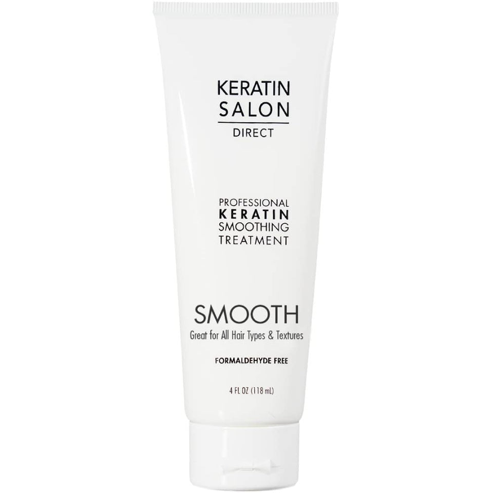 Keratin Salon Direct front packaging showing product and clear benefit