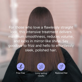 Kerazon Professional blow-dry styling showing smoother, hydrated hair