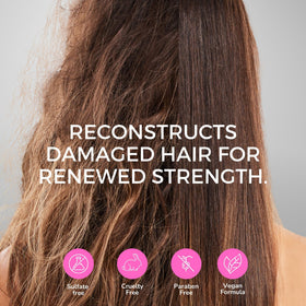 Kerazon Professional before and after hair showing reduced frizz