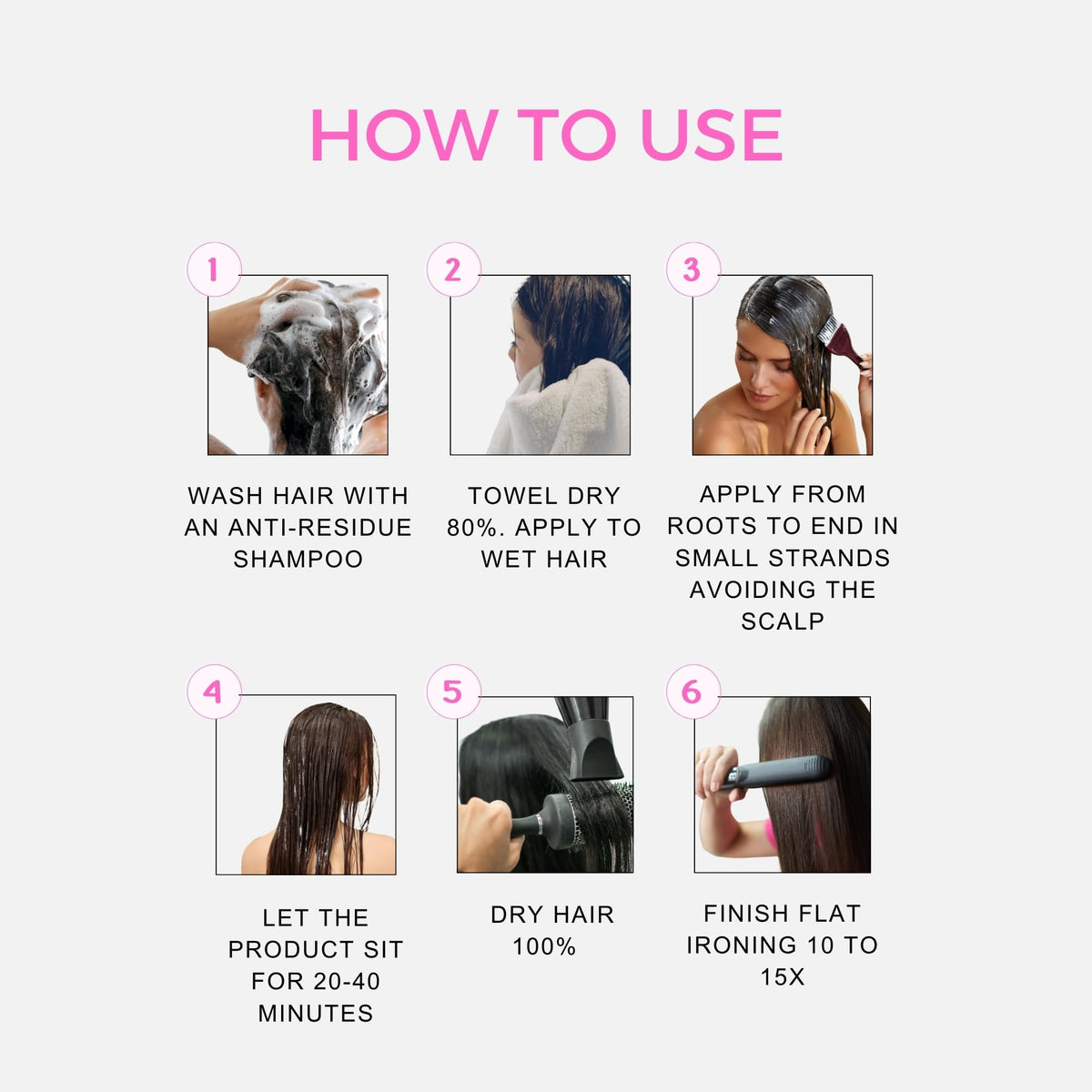 Kerazon Professional on color-treated hair showing safe smoothing result