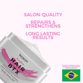 Kerazon Professional styled hair lifestyle image showing smooth finish