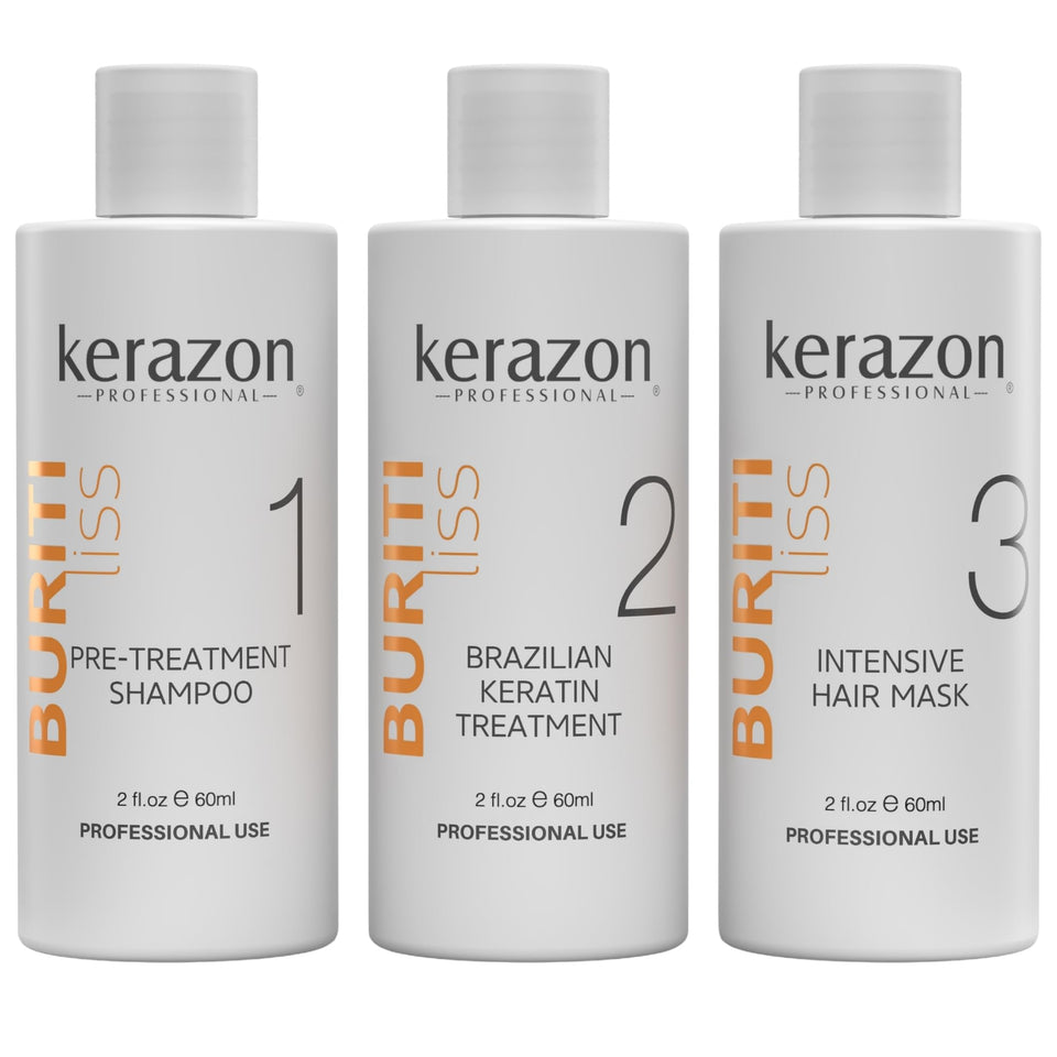 Kerazon Professional kit front view showing compact packaging and salon benefits