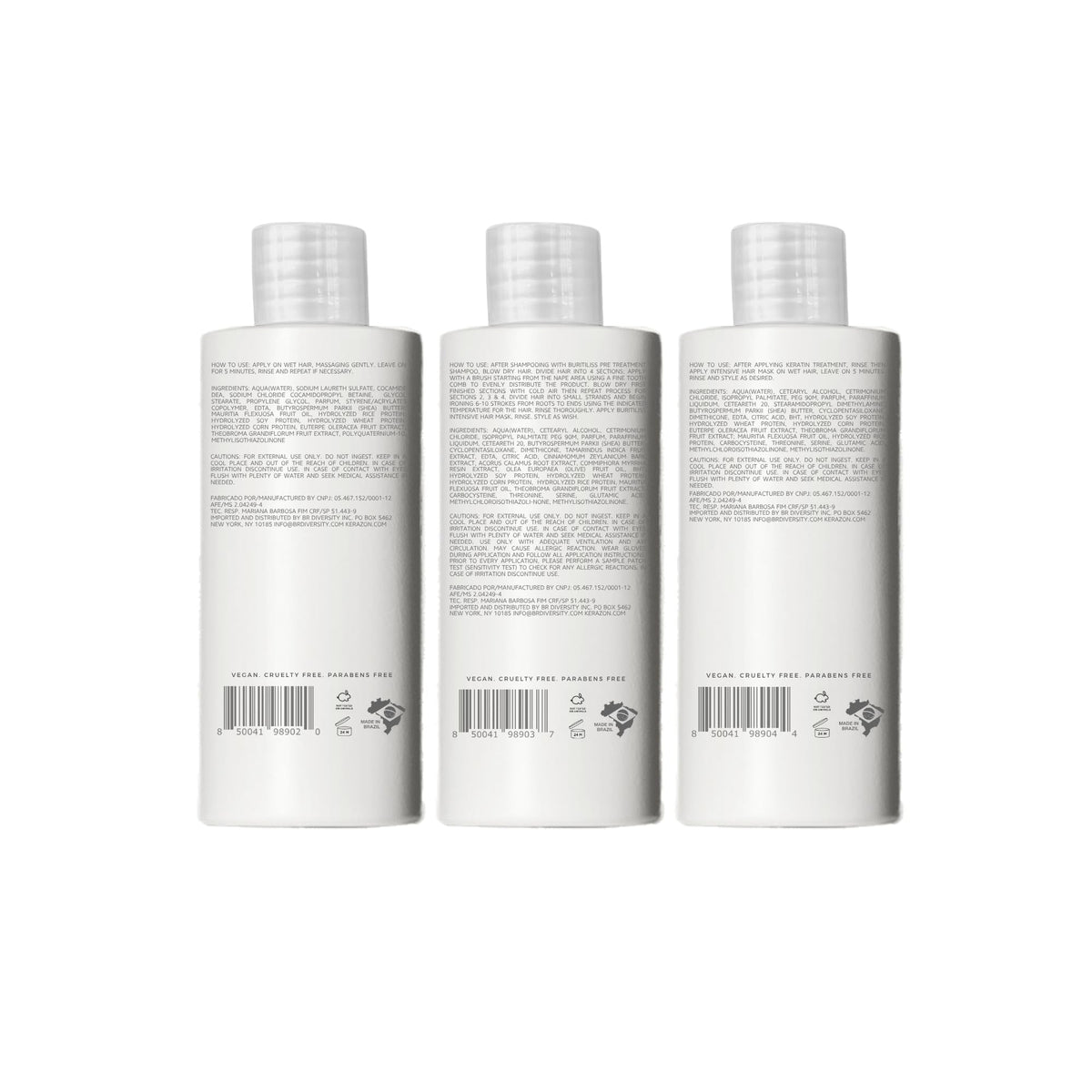 Kerazon Professional 60ml bottle next to ruler showing compact size and kit contents