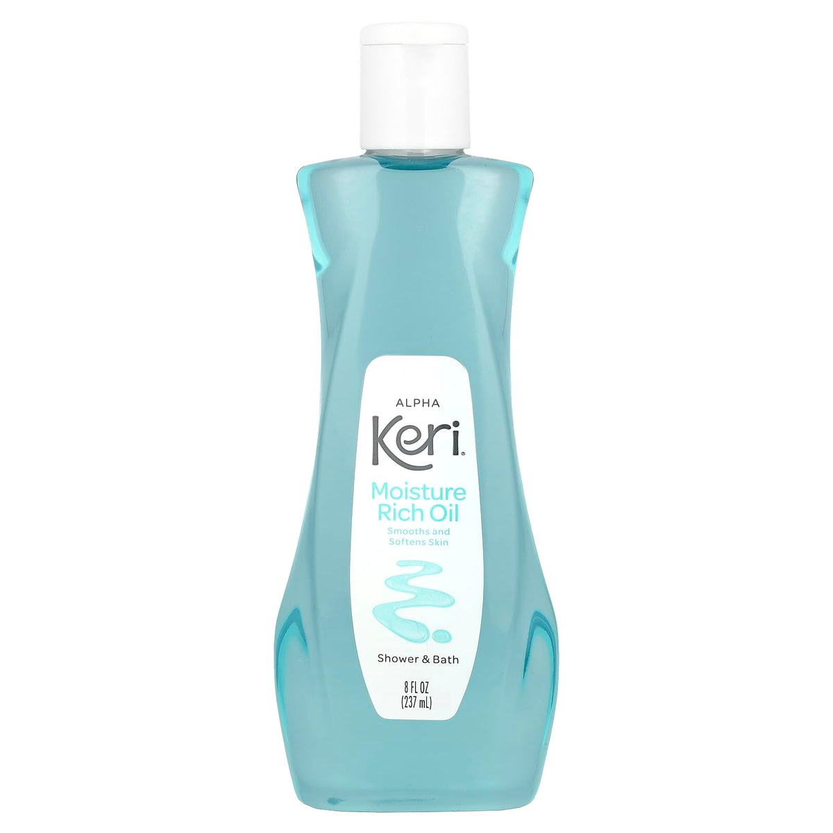 Keri bottle front 8 oz showing label and clear emollient for hydration