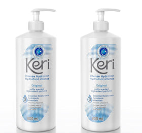 Keri lotion applied on arm demonstrating visible softening benefit
