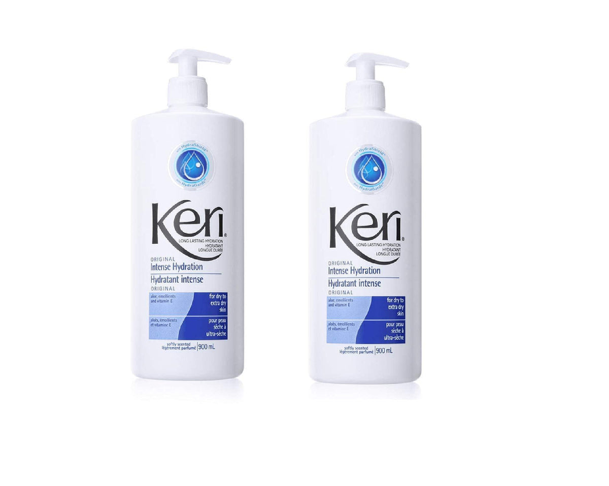 Keri bottles next to common household item showing 900 mL size value