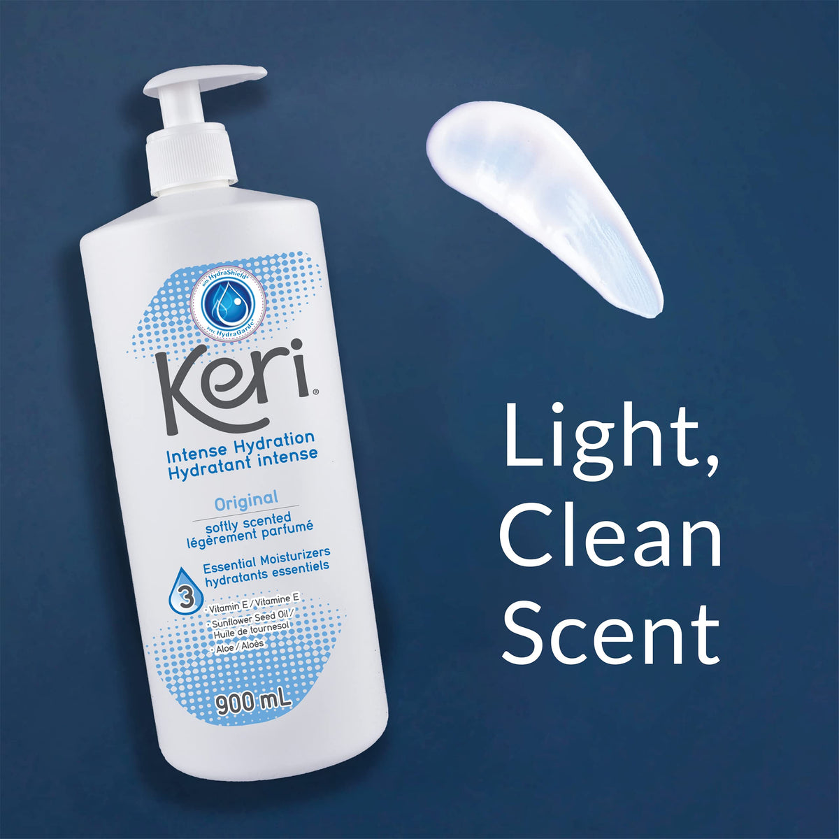 Keri cream texture close-up highlighting smooth, absorbent consistency