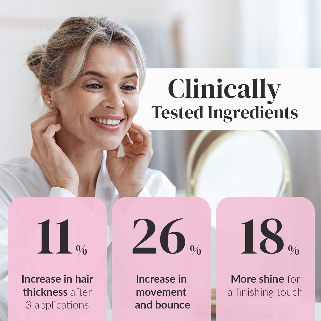 Kerotin spray being misted into hair to add instant volume and lift