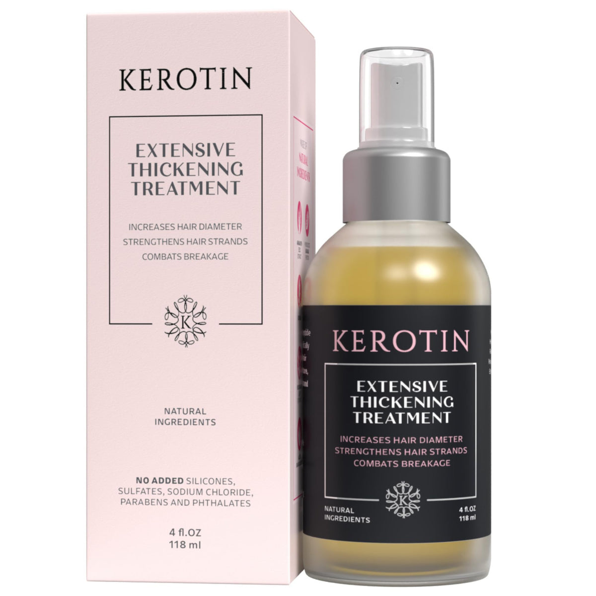 Kerotin front packaging showing bottle and branding for confidence