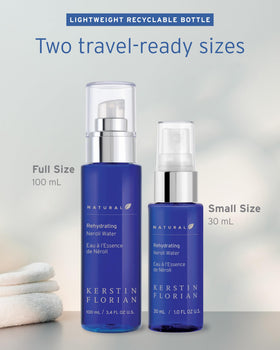 Kerstin Florian mist applied over finished makeup for dewy finish