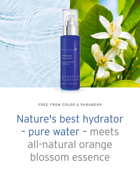 Kerstin Florian texture droplet on skin illustrating lightweight hydration