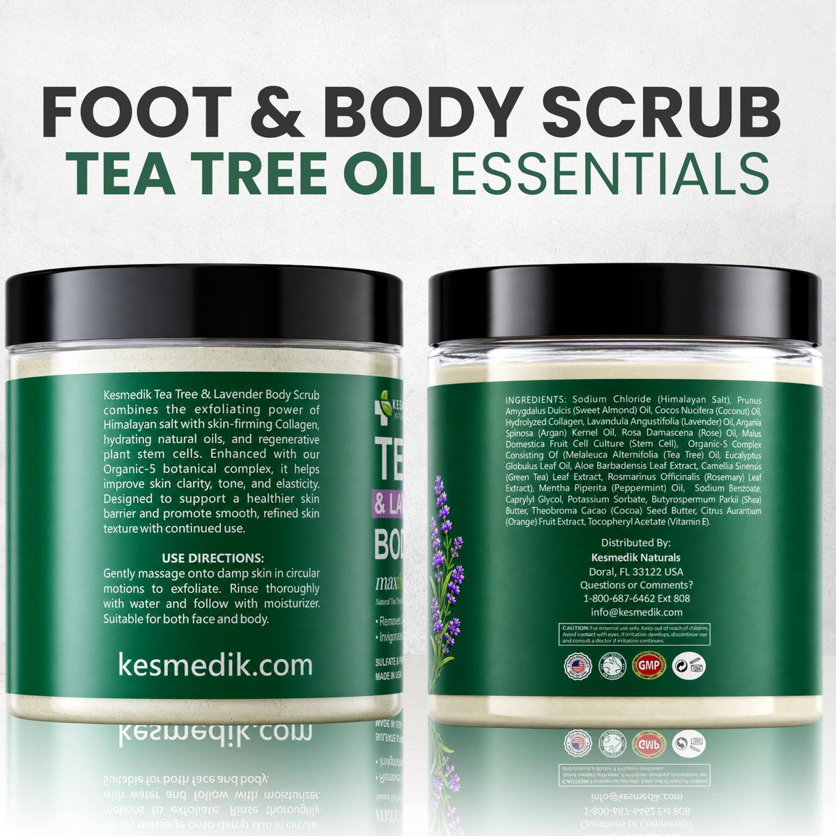 KESMEDIK bathroom lifestyle scene conveying spa-like self-care benefits