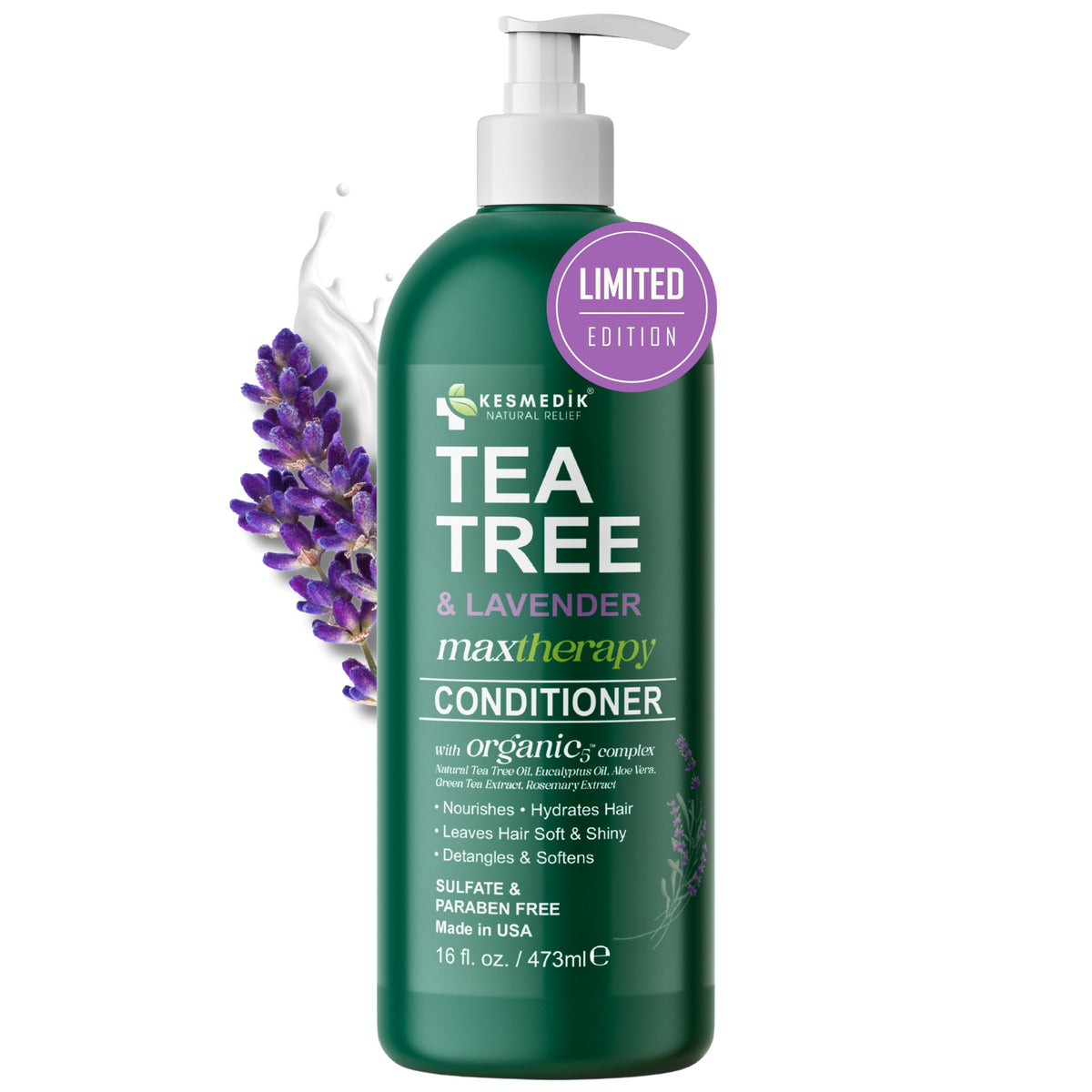 KESMEDIK front label on 16 fl oz bottle showing product name and benefits
