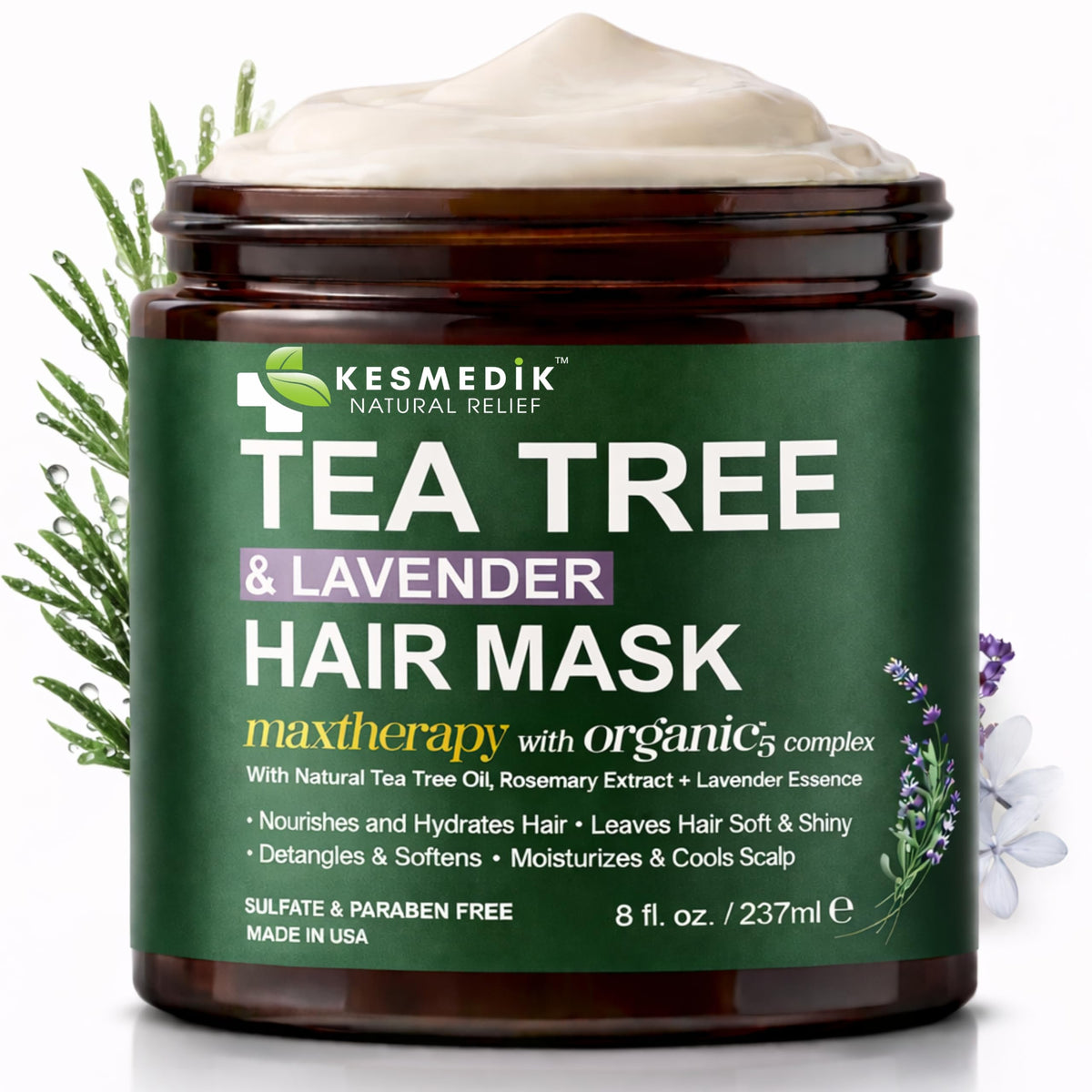 KESMEDIK front jar showing product label and clean packaging benefit