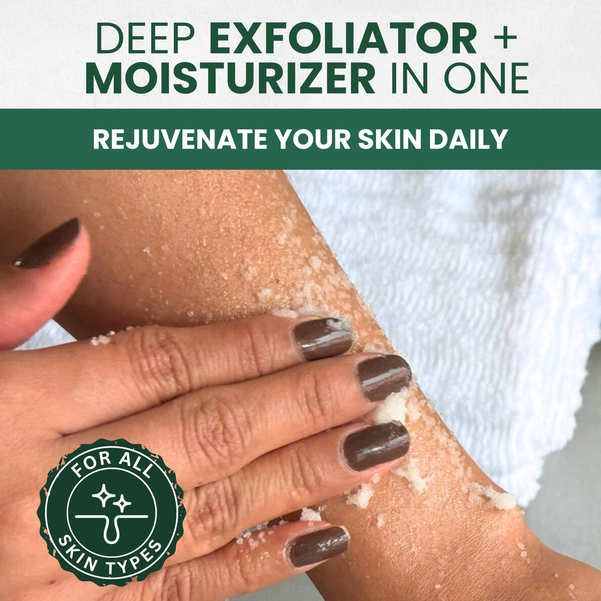 KESMEDIK Himalayan salt crystals emphasize mineral exfoliation benefits