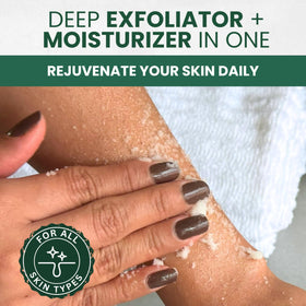 KESMEDIK Himalayan salt crystals emphasize mineral exfoliation benefits