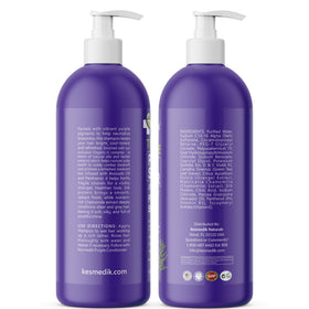 KESMEDIK bottle staged on bathroom shelf conveying professional care