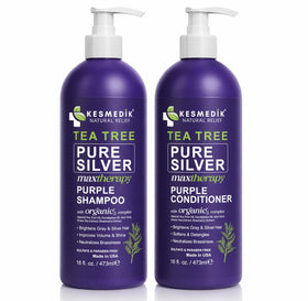 KESMEDIK on bathroom shelf lifestyle shot showing salon-quality routine