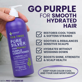 KESMEDIK pump dispensing conditioner demonstrating easy salon-style application