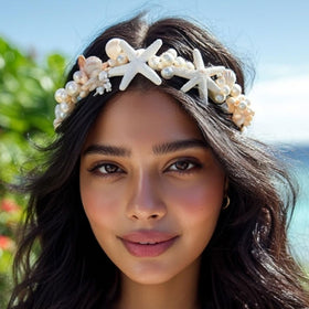 Kesvb headband side profile on model demonstrating comfortable fit and styling