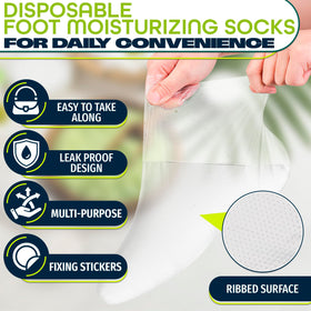 KETAR foot covers in use during paraffin pedicure showing mess control